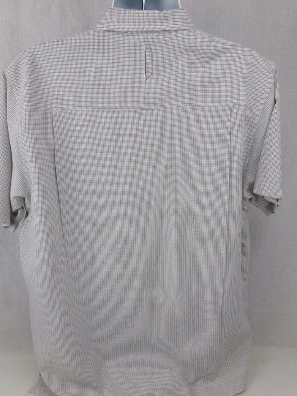 The North Face Hiking Shirt XL Gray Gingham Check Performance Summer Outdoor